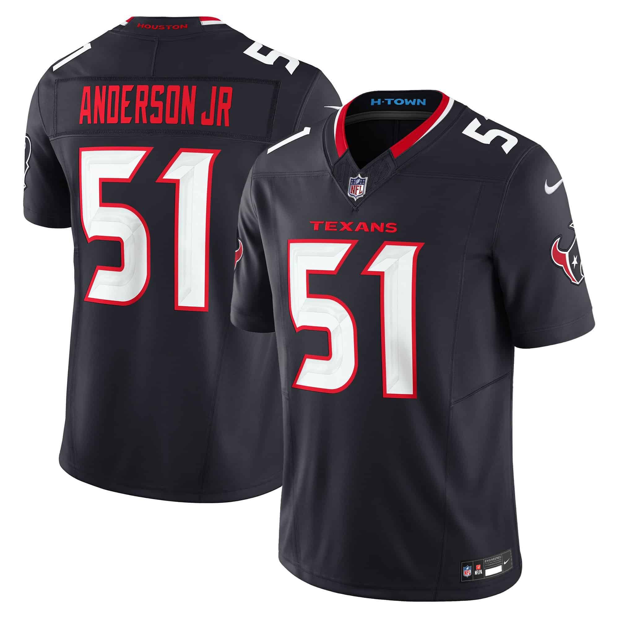 Men Houston Texans #51 Anderson jr Black 2024 Nike Vapor Limited NFL Jersey style 1->indianapolis colts->NFL Jersey